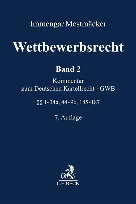 Produktbild: Wettbewerbsrecht Band 2: GWB. Kommentar zum Deutschen Kartellrecht