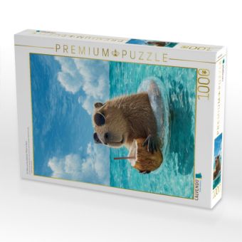 Produktbild: CALVENDO Puzzle Ein Motiv aus dem Kalender Pfoten im Sand | 1000 Teile Lege-Gr&ouml;&szlig;e 64x48cm Foto-Puzzle f&uuml;r gl&uuml;ckliche Stunden