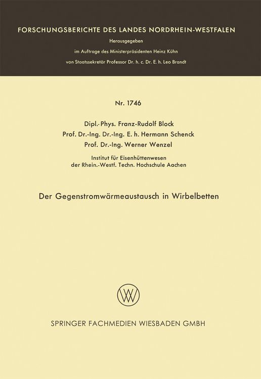 Produktbild: Der Gegenstromw&auml;rmeaustausch in Wirbelbetten