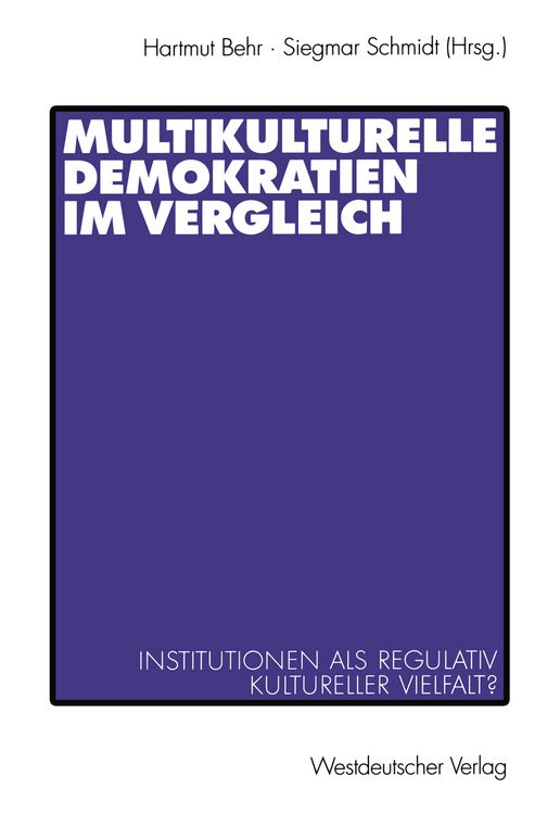 Produktbild: Multikulturelle Demokratien im Vergleich