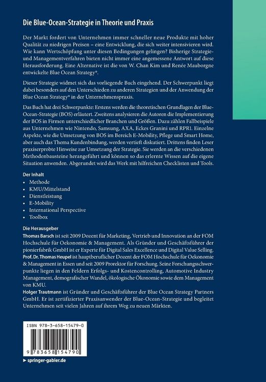 Produktbild: Die Blue-Ocean-Strategie in Theorie und Praxis