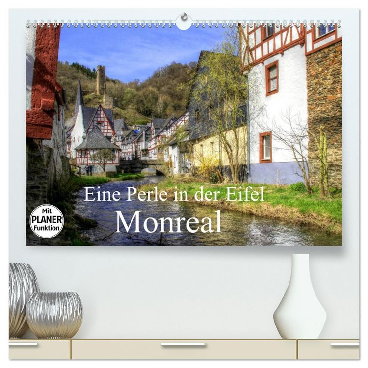 Produktbild: Eine Perle in der Eifel - Monreal (hochwertiger Premium Wandkalender 2026 DIN A2 quer), Kunstdruck in Hochglanz