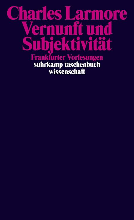 Produktbild: Vernunft und Subjektivit&auml;t