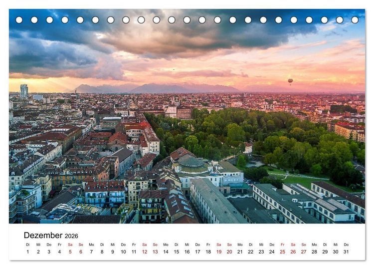 Produktbild: Piemont und Turin (Tischkalender 2026 DIN A5 quer), CALVENDO Monatskalender