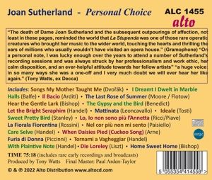 Produktbild: Sutherland Joan: Joan Sutherland-Personal Choice