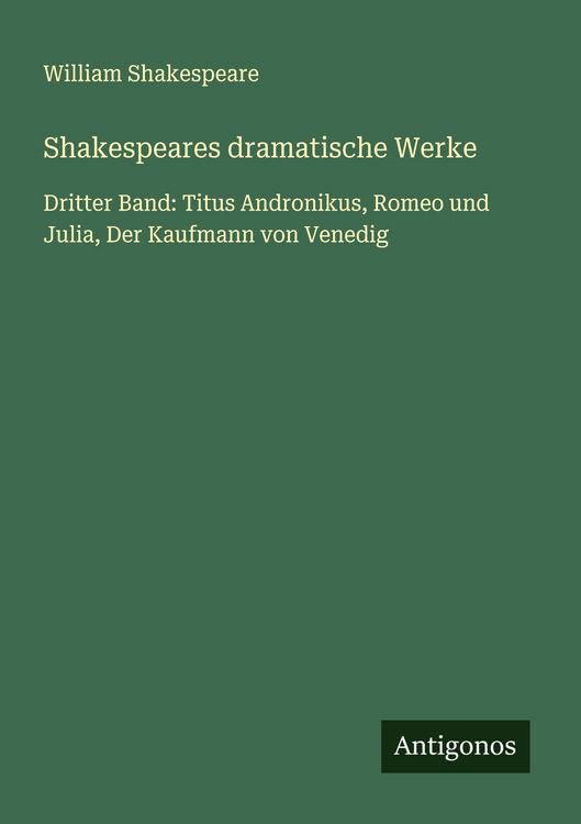 Produktbild: Shakespeares dramatische Werke