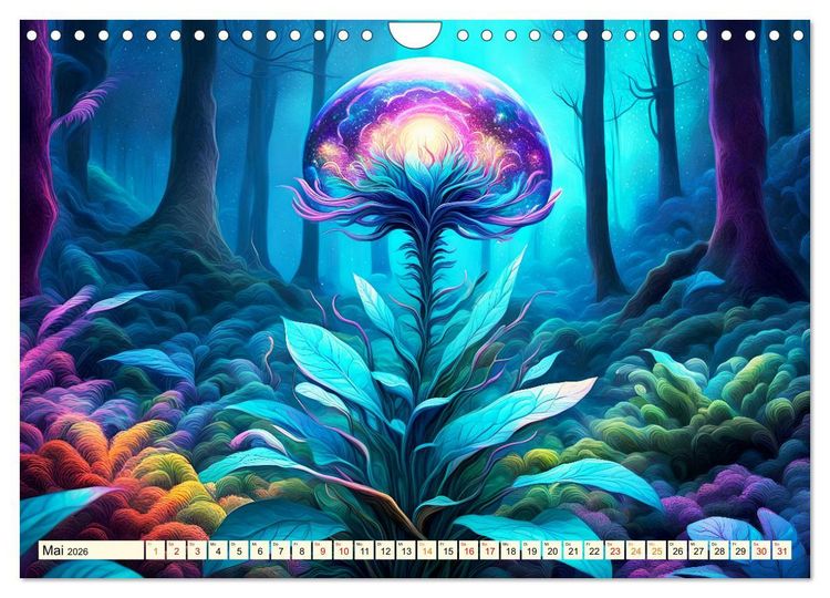 Produktbild: Pflanzenkosmos - Pflanzen wie aus einer anderen Welt (Wandkalender 2026 DIN A4 quer), CALVENDO Monatskalender