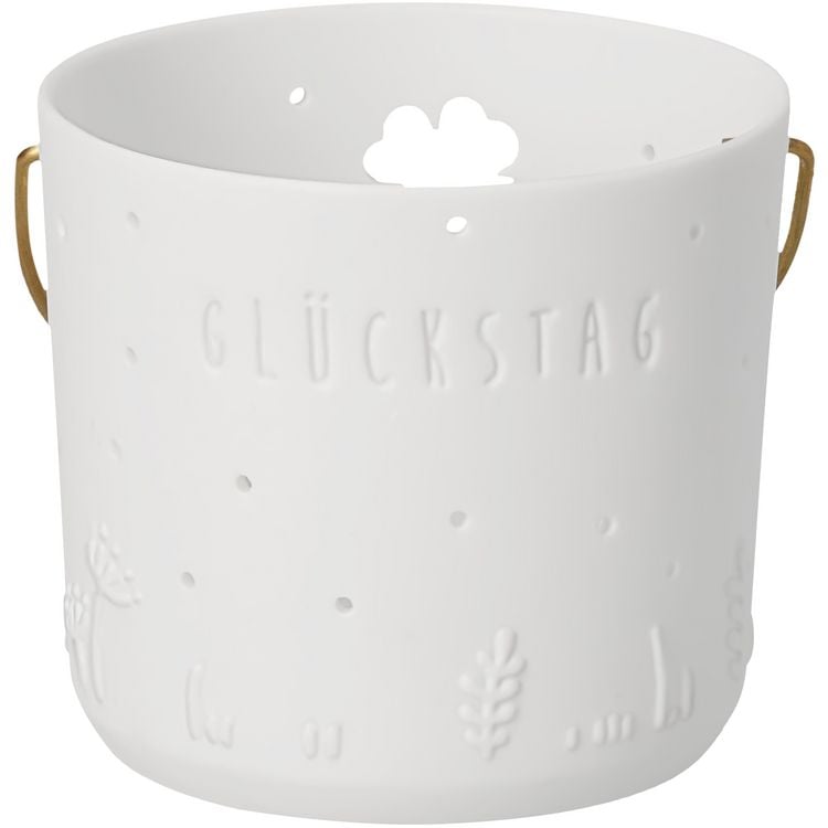 Produktbild: Geschenklaterne Gl&uuml;ckstag 6,4x6x5,5cm