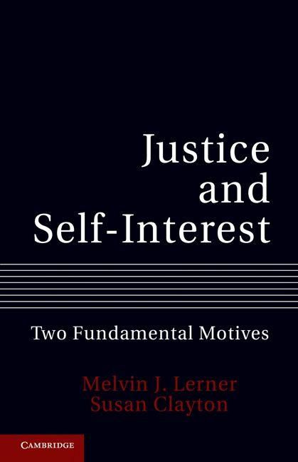 Produktbild: Justice and Self-Interest