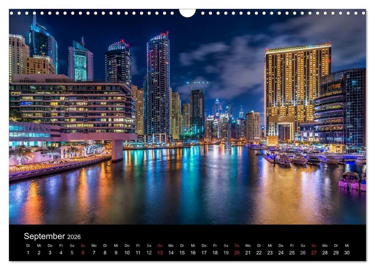 Produktbild: Dubai in Bildern (Wandkalender 2026 DIN A3 quer), CALVENDO Monatskalender