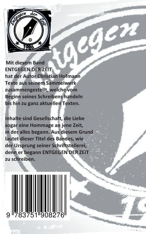 Produktbild: Entgegen der Zeit