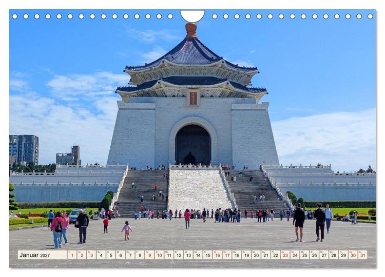 Produktbild: Taipeh &ndash; Tradition trifft Moderne (Wandkalender 2027 DIN A4 quer), CALVENDO Monatskalender