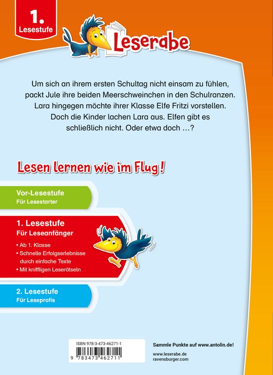 Produktbild: Leserabe Sonderausgaben - Rabenstarke Schulgeschichten f&uuml;r Erstleser