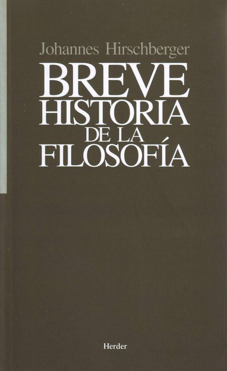 Produktbild: Breve historia de la filosof&iacute;a
