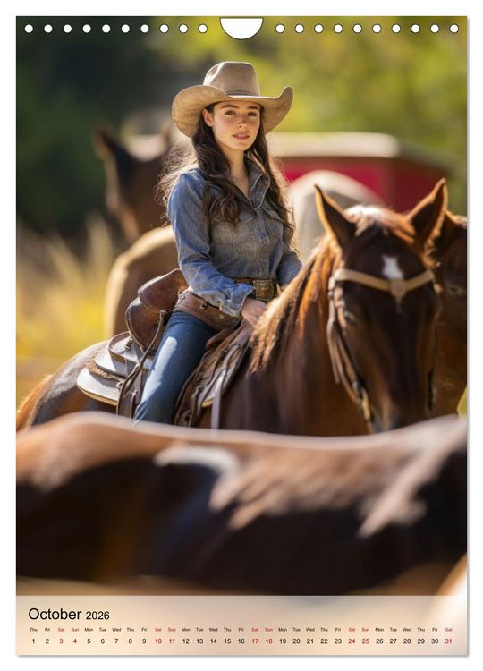 Produktbild: Saddle and Soul (Wall Calendar 2026 DIN A4 portrait), CALVENDO 12 Month Wall Calendar