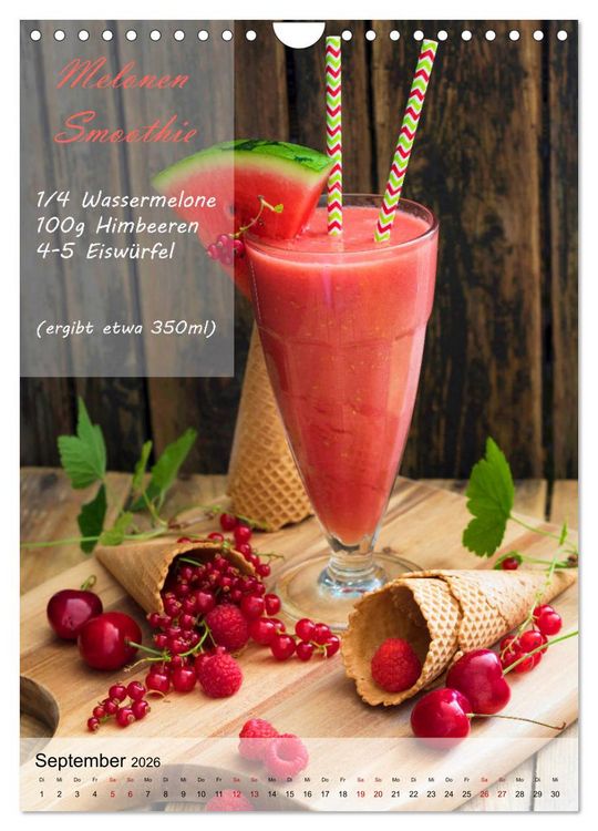 Produktbild: Smoothies zum Selbermachen (Wandkalender 2026 DIN A4 hoch), CALVENDO Monatskalender