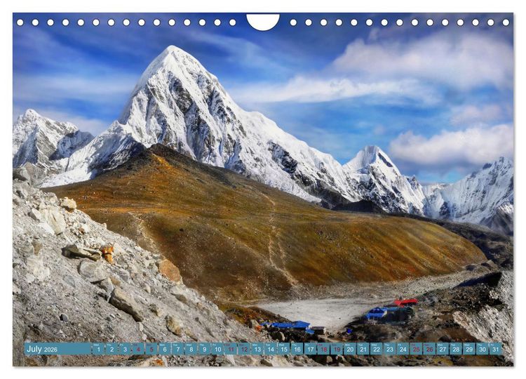Produktbild: Himalayas high mountains adventure (Wall Calendar 2026 DIN A4 landscape), CALVENDO 12 Month Wall Calendar