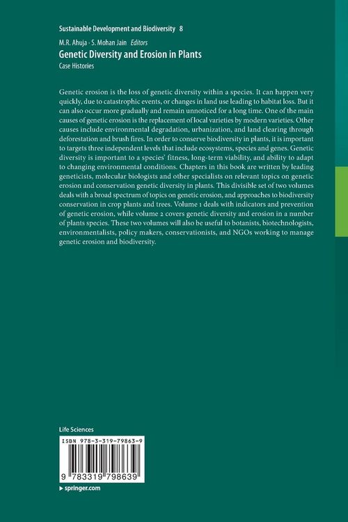 Produktbild: Genetic Diversity and Erosion in Plants