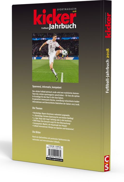 Produktbild: Kicker Fu&szlig;ball-Jahrbuch 2018