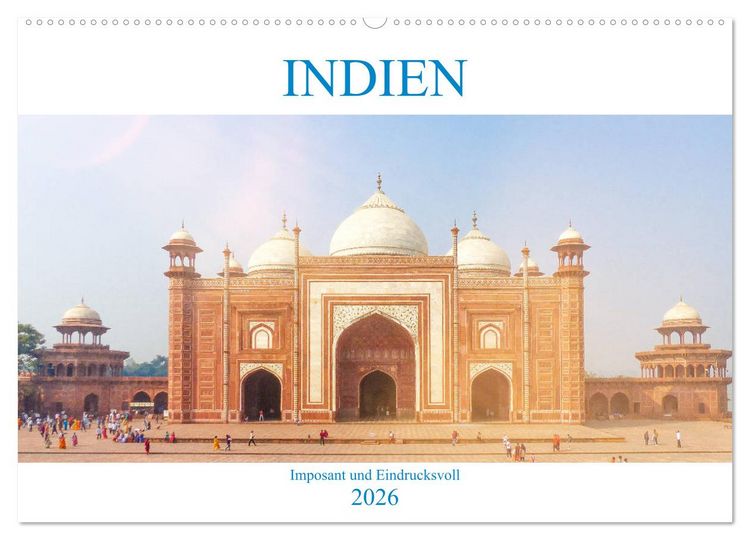 Produktbild: Indien - Imposant und Eindrucksvoll (Wandkalender 2026 DIN A2 quer), CALVENDO Monatskalender