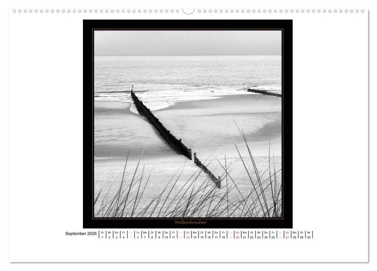 Produktbild: Wangerooge in Fine Art (Wandkalender 2026 DIN A2 quer), CALVENDO Monatskalender