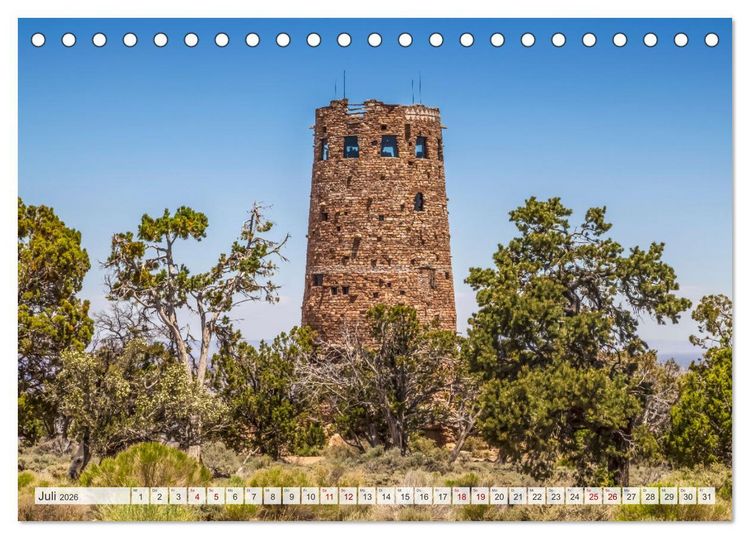 Produktbild: GRAND CANYON M&auml;chtige Schlucht (Tischkalender 2026 DIN A5 quer), CALVENDO Monatskalender
