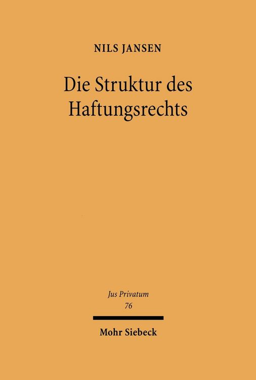 Produktbild: Die Struktur des Haftungsrechts