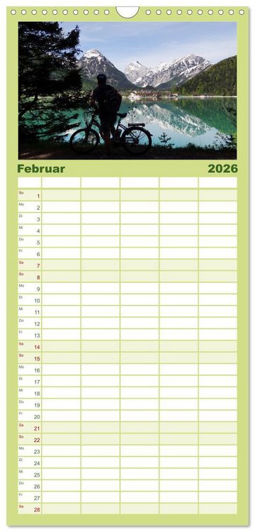 Produktbild: Familienplaner 2026 - ACHENSEE Impressionen mit 5 Spalten (Wandkalender, 21 x 45 cm) CALVENDO
