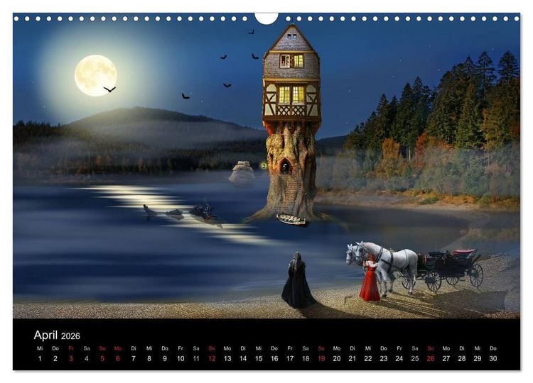Produktbild: Mystische und romantische M&auml;rchenwelt Mausopardia (Wandkalender 2026 DIN A3 quer), CALVENDO Monatskalender