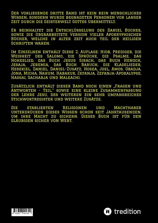 Produktbild: 2. Auflage 3. Band Neuaufbau der Urbibel