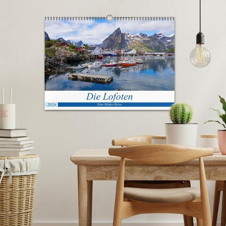 Produktbild: Die Lofoten - Eine Bilder-Reise (Wandkalender 2026 DIN A3 quer), CALVENDO Monatskalender