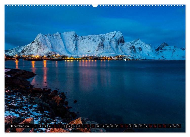 Produktbild: Lofoten. Nature Water Light (High Quality Premium Wall Calendar 2026 DIN A2 landscape),CALVENDO 12 Month Wall Calendar