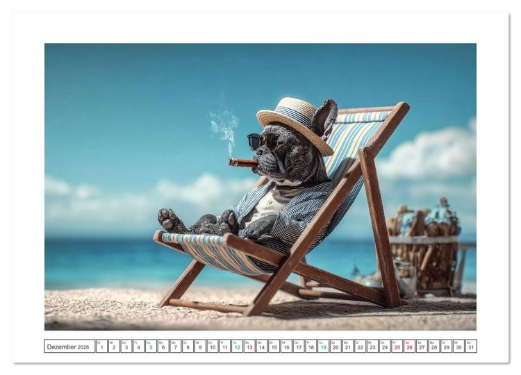 Produktbild: Strandgefl&uuml;ster (Wandkalender 2026 DIN A2 quer), CALVENDO Monatskalender