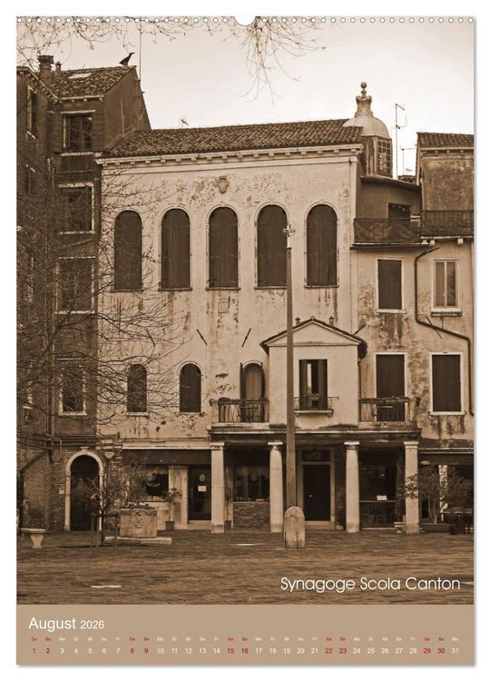 Produktbild: Das Ghetto Venedigs (Wandkalender 2026 DIN A2 hoch), CALVENDO Monatskalender