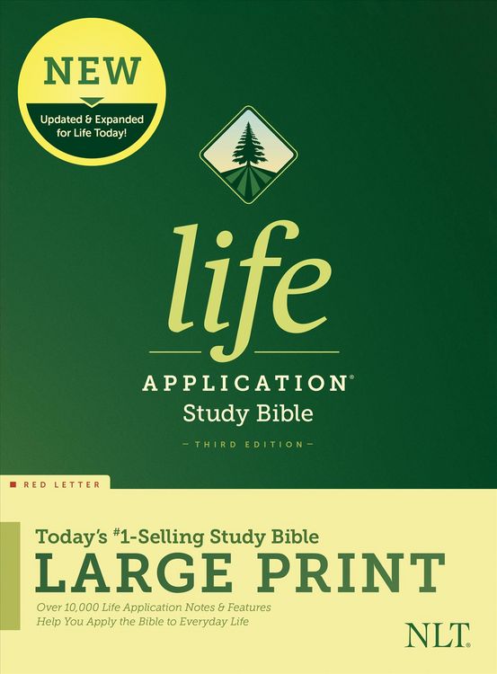 Produktbild: NLT Life Application Study Bible, Third Edition, Large Print (Red Letter, Hardcover)