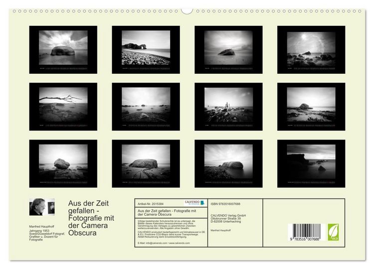 Produktbild: Aus der Zeit gefallen - Fotografie mit der Camera Obscura (hochwertiger Premium Wandkalender 2026 DIN A2 quer), Kunstdruck in Hochglanz