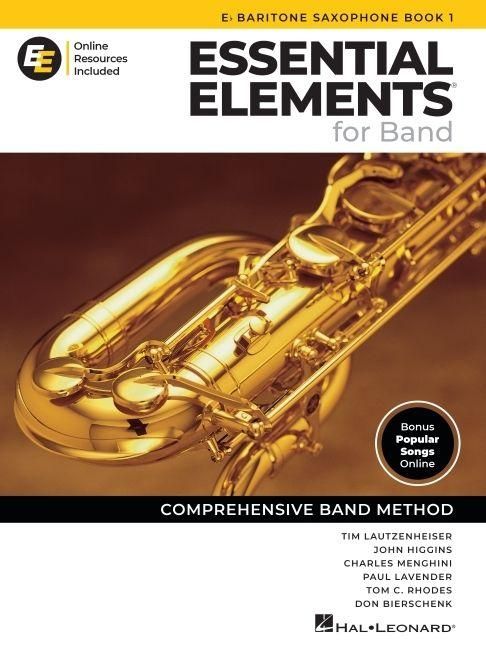 Produktbild: Essential Elements for Band Eb Baritone Saxophone Book 1 with Eei Online Resources Baritone Sax Method Songbook and Sheet Music for School Band Studen
