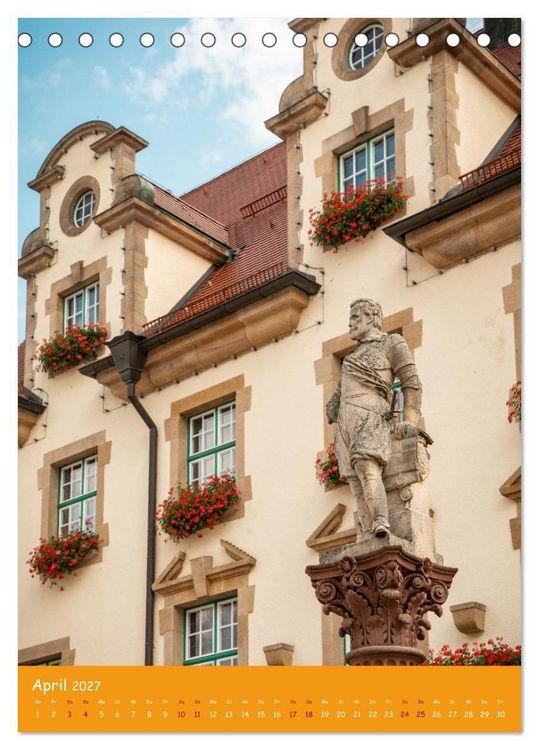 Produktbild: Schloss und mehr in Sigmaringen (Tischkalender 2027 DIN A5 hoch), CALVENDO Monatskalender