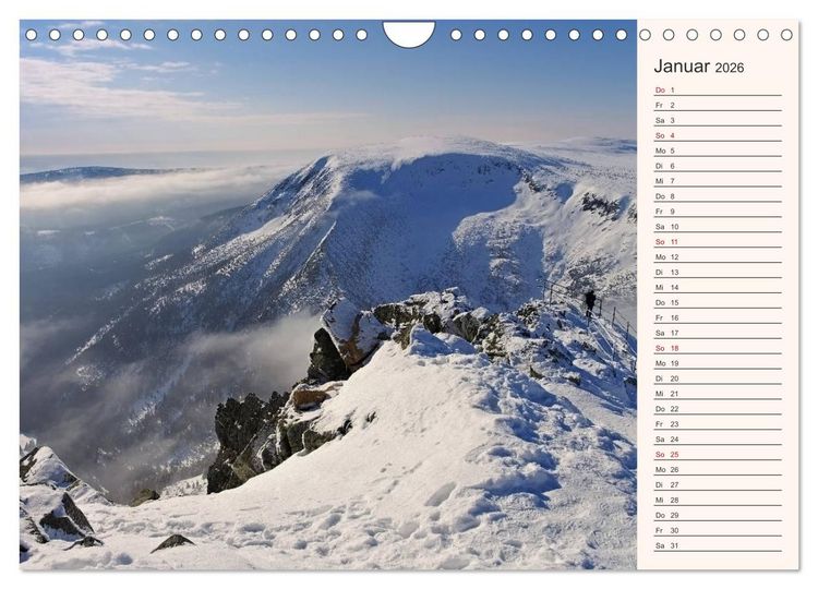 Produktbild: Riesengebirge - Zwischen Schlesien und B&ouml;hmen (Wandkalender 2026 DIN A4 quer), CALVENDO Monatskalender