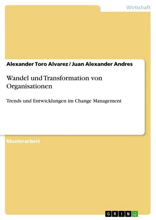 Produktbild: Wandel und Transformation von Organisationen