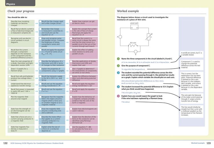 Produktbild: OCR Gateway GCSE Physics for Combined Science 9-1 Student Book