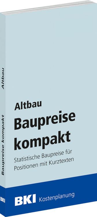Produktbild: BKI Baupreise kompakt Altbau 2026