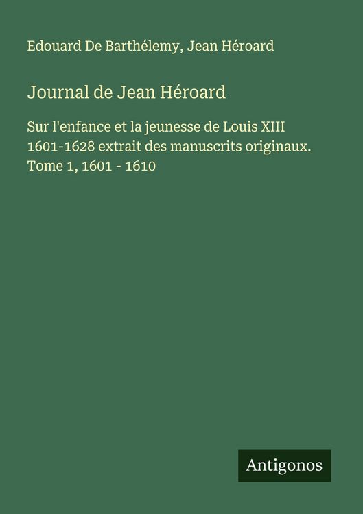 Produktbild: Journal de Jean H&eacute;roard
