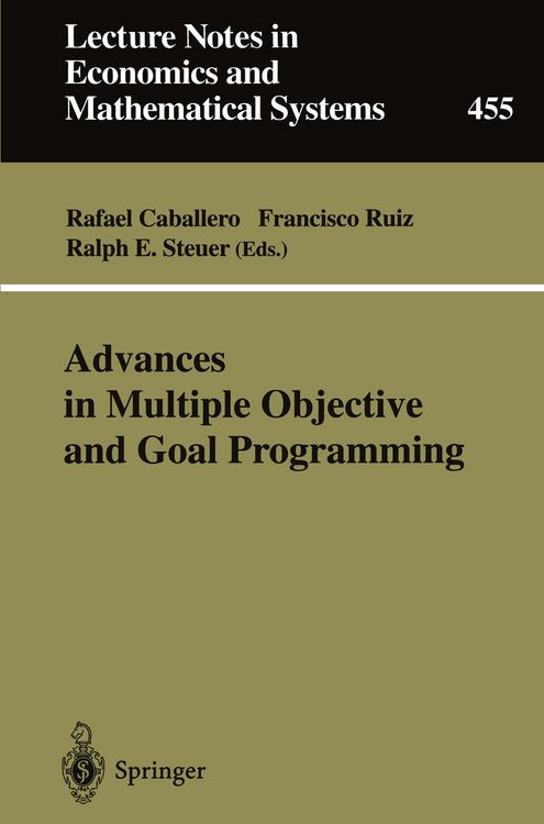 Produktbild: Advances in Multiple Objective and Goal Programming