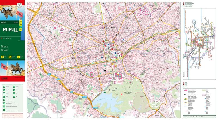 Produktbild: freytag & berndt Innenstadtplan Tirana 1:10.000
