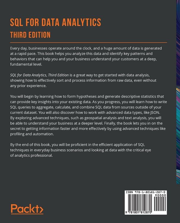 Produktbild: SQL for Data Analytics - Third Edition