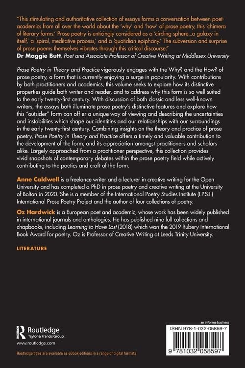 Produktbild: Prose Poetry in Theory and Practice