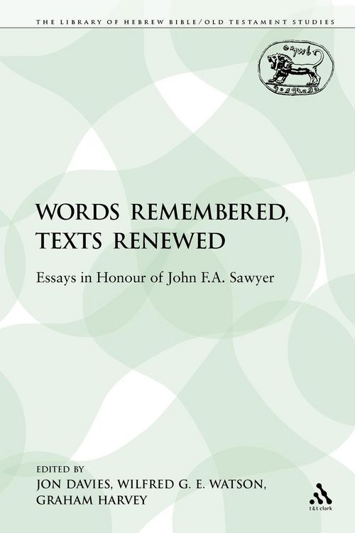 Produktbild: Words Remembered, Texts Renewed