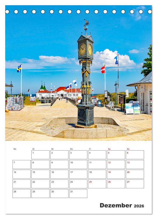 Produktbild: Usedom - Terminplaner (Tischkalender 2026 DIN A5 hoch), CALVENDO Monatskalender