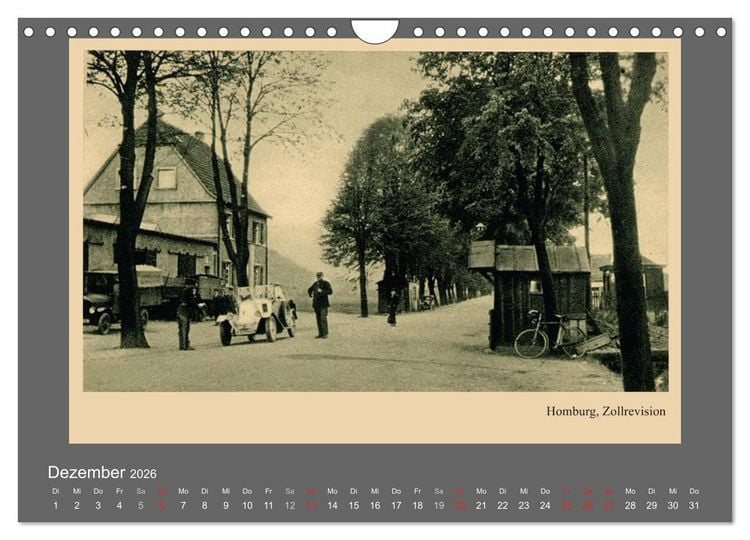 Produktbild: Saarland - vunn domols (frieher), Neue Ansichten vom Saarpfalz-Kreis (Wandkalender 2026 DIN A4 quer), CALVENDO Monatskalender